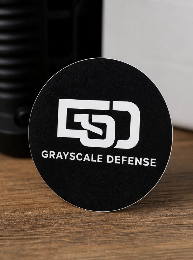 Grayscale Defense Sticker